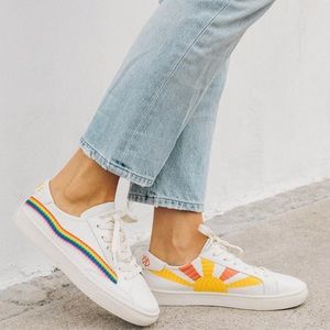 Soludos good vibes rainbow and sunshine sneakers